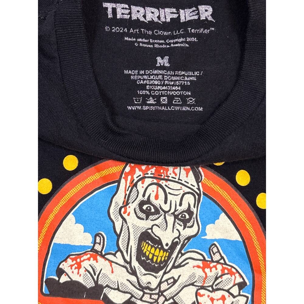 Terrifier film art the clown drop by the clown cage Medium horror shirt novelty - Picture 3 of 4